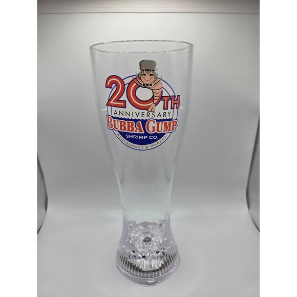 Bubba Gump Shrimp Co Other - Bubba Gump Shrimp Co 20th Anniversary Light Up Pilsner Glass Blinky Cup